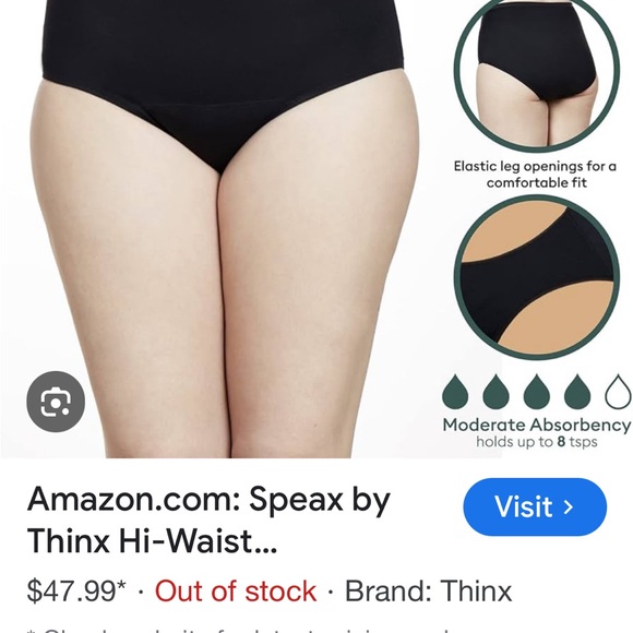 Speak by Thinx Absorbent Underwear for Bladder Leak Protection - Picture 5 of 5